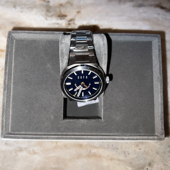 Stainless Steel Silver & Blue DUFA Günter Automatic Mans Watch - Brand New - Picture 4 of 7